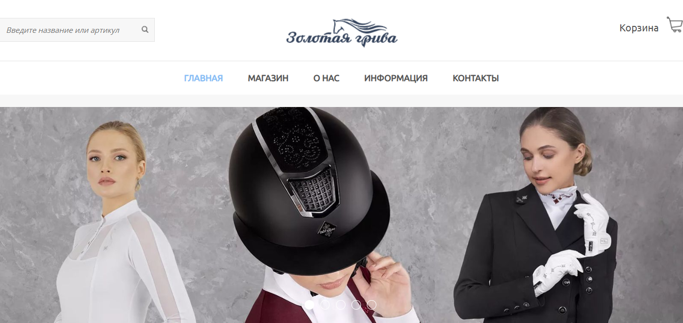 Интернет-магазин "Золотая грива"